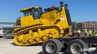 Watch Komatsu D375A-8 Dozer Delivery & Setup by Linder for Keystone Terminals