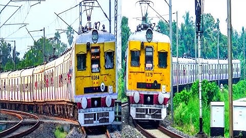 BANDEL-KATWA EMU LOCAL TRAIN VS KATWA-HOWRAH GALLOPING EMU LOCAL TRAIN || INDIAN RAILWAY