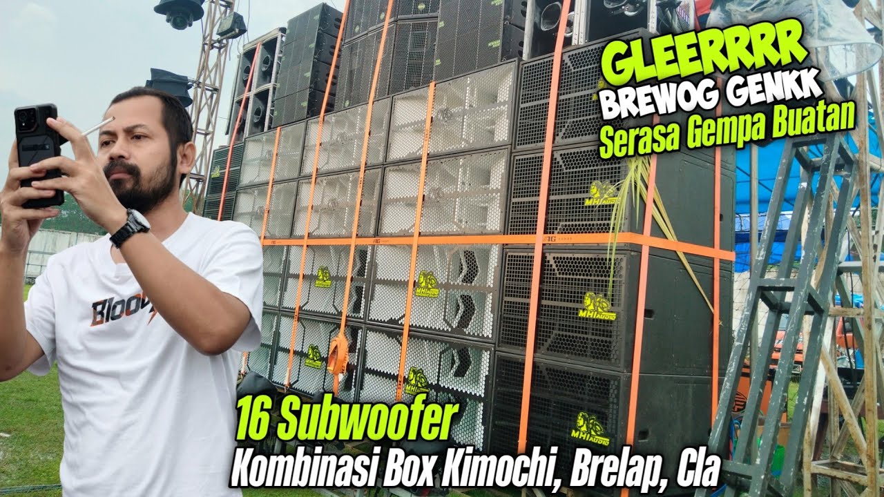 Woww,,,GLERR Poll, Salah Satu Sound Titisan BREWOG Gank Lumajang!!16 Subwoofer Ampuh Tenan 😱