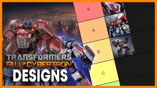 Ranking ALL Designs From Transformers: Fall of Cybertron from BEST TO WORST