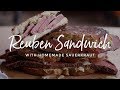 Toasted Pastrami Reuben Sandwich with Homemade Sauerkraut