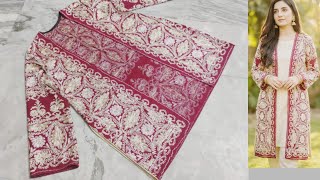 Open gown cutting and stitching