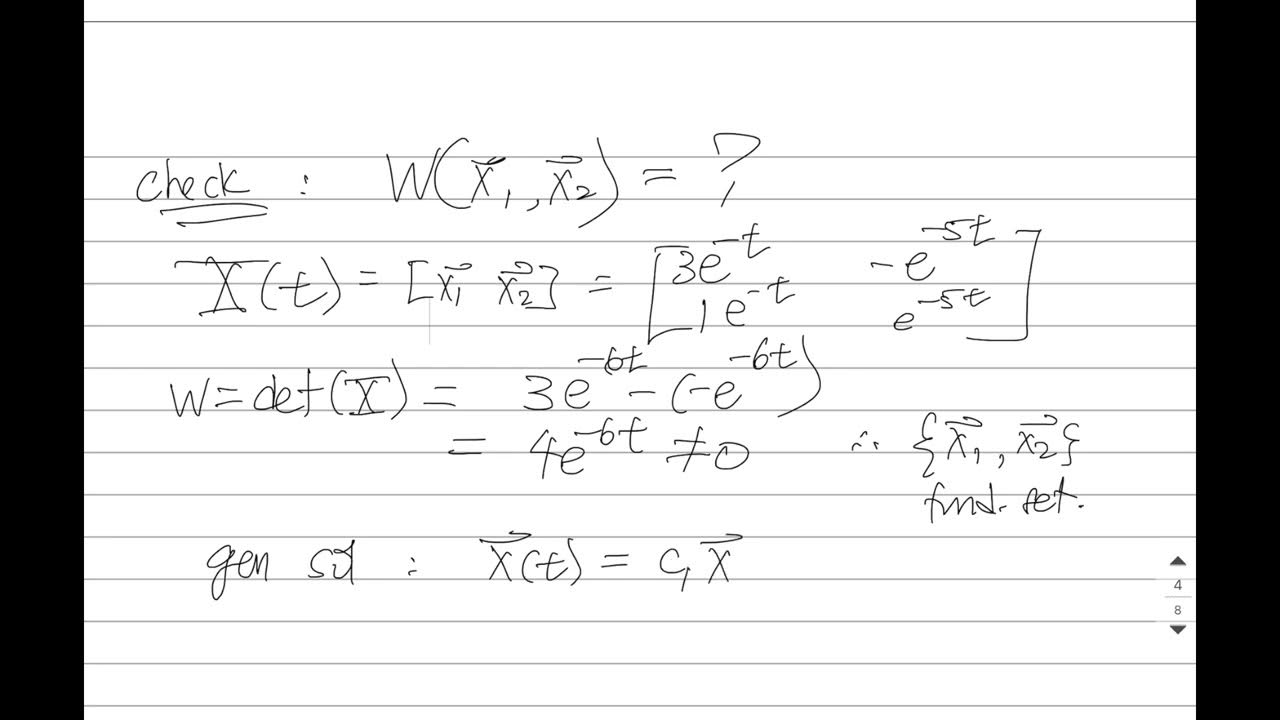 Math 2421 sec 3 4 eigenvalue method for linear systems real roots part