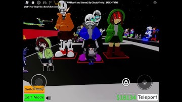 This a showcase of my new sans models, （AU Theme song‘s part 2）(Obby Creator)
