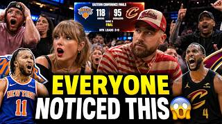 Taylor Swift & Travis Kelce STUN Fans at Cavs vs Knicks Game 😱🏀