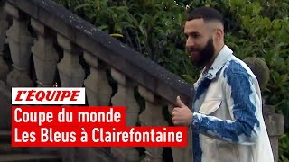Équipe de France - L'arrivée des Bleus à Clairefontaine pour préparer la Coupe du monde