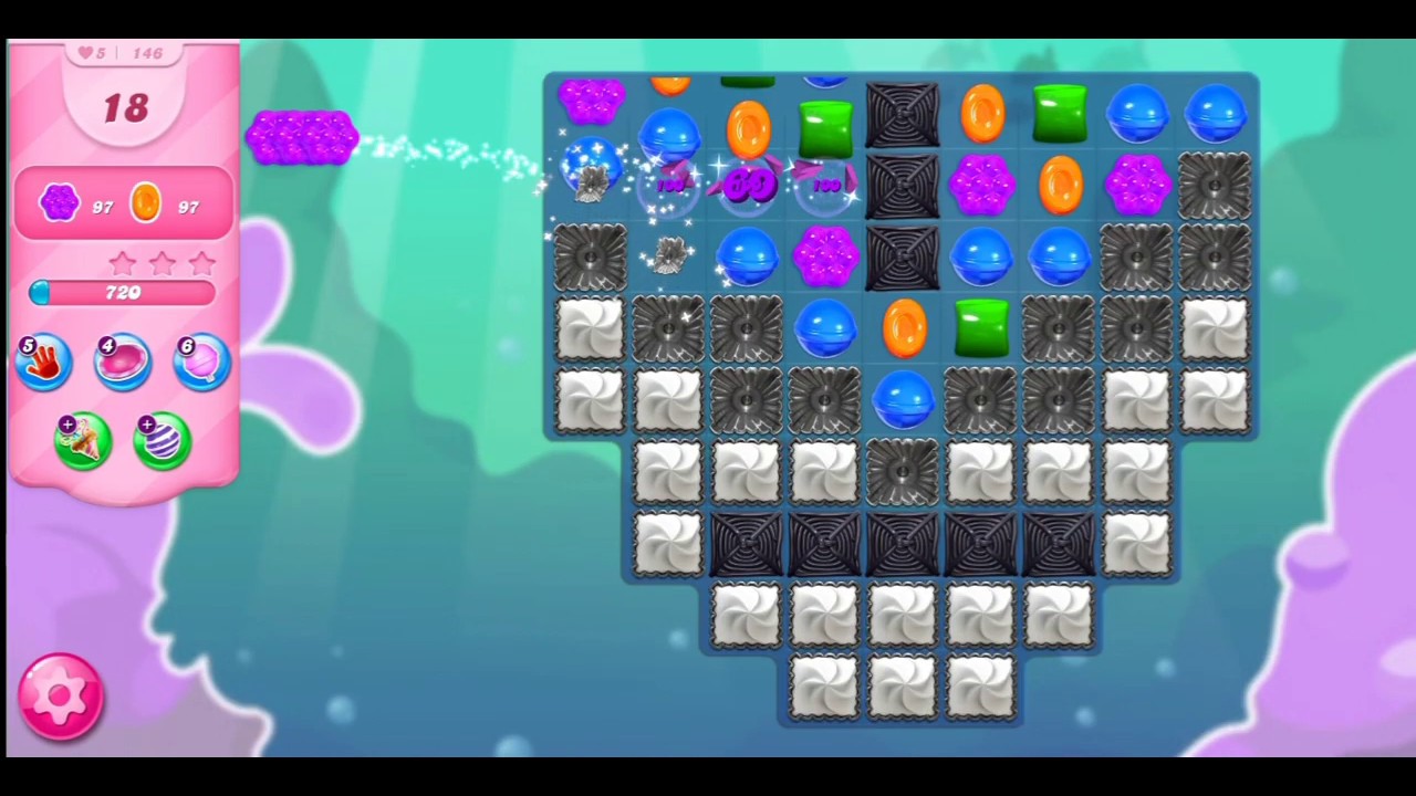Candy Crush Saga level 146 - YouTube