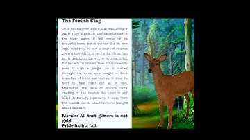 The Foolish Stag Story Writing 9th Class English Grammar