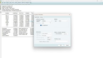 EViews Tutorial: Correcting OLS for Serial Correlation and Heteroskedasticity with Breaks