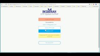 OTP via  email authentication