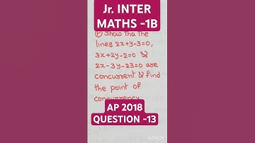 Show that the lines 2x+y-3=0,3x+2y-2=0 and 2x-3y-23=0 are concyclic