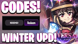 Event New All Winter Update Codes For Universal Tower Defense Roblox Universal Td Codes