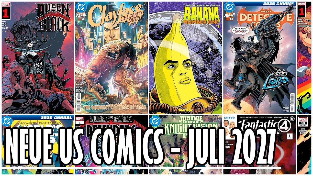 Neue Comics auf die 1! - Eindrücke zu Neustarts & Specials aus Juli 2026 - Queen in Black startet!