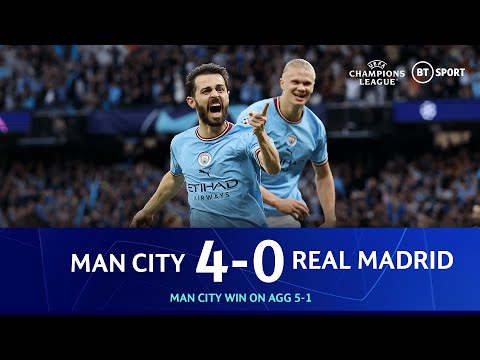 Man city vs real madrid (4-0) | a complete footballing masterclass | champions league highlights