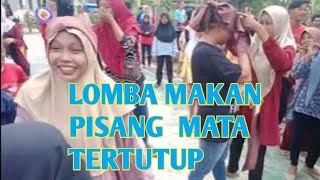 Lomba Makan Pisang Mata Tertutuphut Ri Ke 78Semarak Kemerdekaan