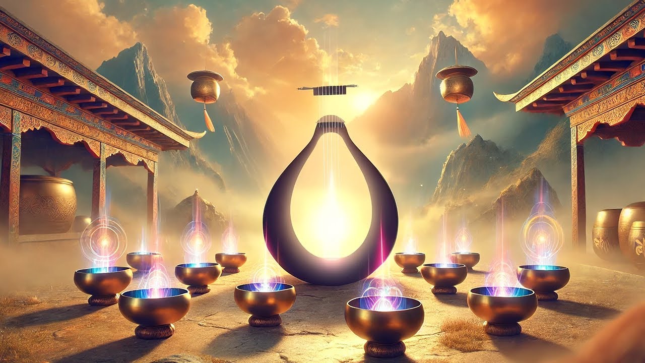 LullaLyre Tibetan Singing Bowls | Self Centering Sleep & Relaxation 💤 ...