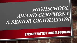 CBS 2024 Senior Graduation