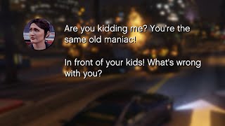 What Happens If You Commit A Crime In Front of Your Family ? GTA 5 (Alternative Dialogue - Amanda) by GameMagz 18,662 views 2 months ago 3 minutes, 40 seconds