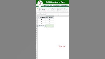 SUMX in Excel #excel #exceltips #exceltutorial #excelformula