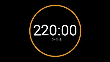 220 Minute Timer with Alarm / iPhone Timer Style
