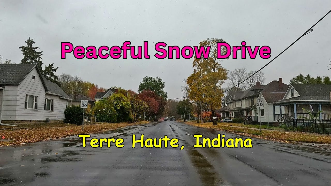 First Snowfall of the Season in Terre Haute, Indiana 2025 ❄️ | GoPro 4K ASMR