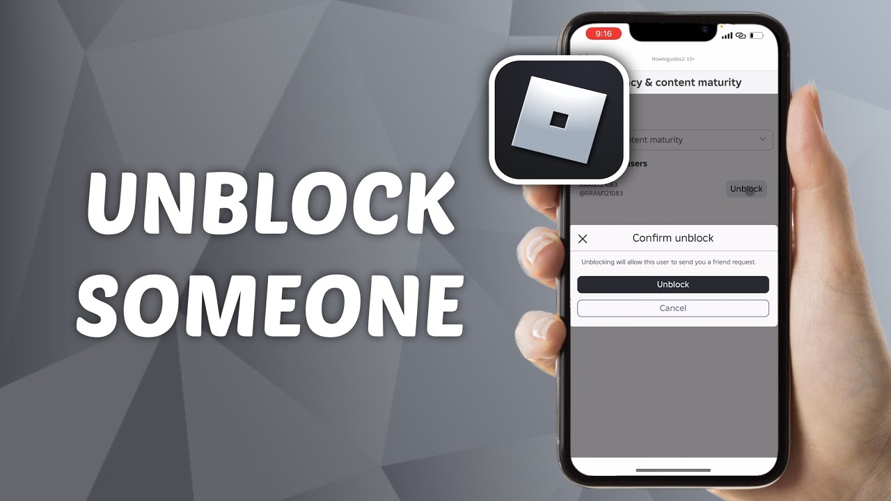 How To Unblock Someone On Roblox Mobile YouTube 