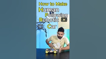 How to Make Human Following Robotic Car without Arduino #diy #robot #shorts