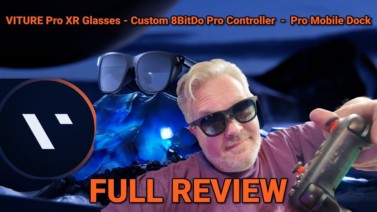 VITURE Pro XR Glasses + 3D Mobile Dock Pro + Custom 8bitdo
