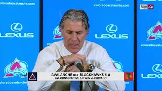 Jared Bednar PostGame Interview | Chicago Blackhawks vs Colorado Avalanche