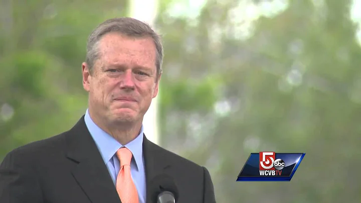 Emotional Gov. Baker speaks with crowd at moving V...
