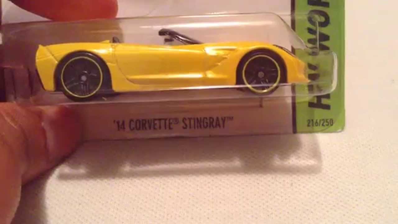 Hot Wheels '14 Corvette Stingray Die-Cast Car – 1:64 Scale, Black, HW Speed Graphics Series