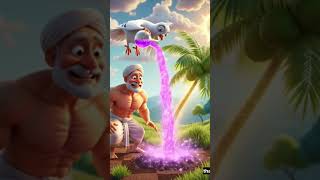 &quot;गरीब किसान और जादुई नारियल का पेड़ | Funny Short Story in Hindi&quot;#shorts #trending #viral #ai