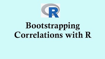 Statistics using R programming -  Bootstrapping  correlations with R