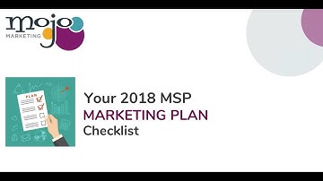 MSP Marketing Plan Checklist
