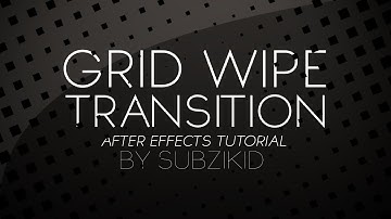CC Grid Wipe Transition Tutorial | After Effects