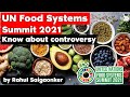 United Nations Food Systems Summit 2021 - Will zero hunger become a reality? UPSC GS Paper 2 Hunger