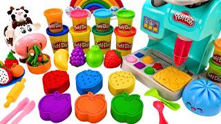 Satisfying Making Kinetic Sand Rainbow PlayDoh Fruits & Cutting ASMR 🌈 Kinetic Sand ASMR screenshot 1