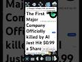 The First Major Company Officially killed by AI Just Hit $0.99 a Share #ai #aitoday #shorts