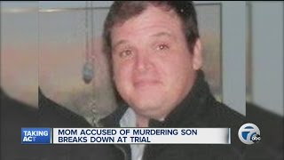 Mom accused of killing son breaks down in court