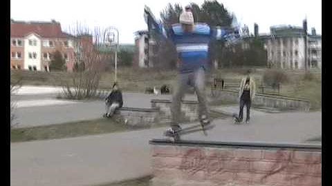 Mika Edin, backside nosegrind revert, skarpnäck