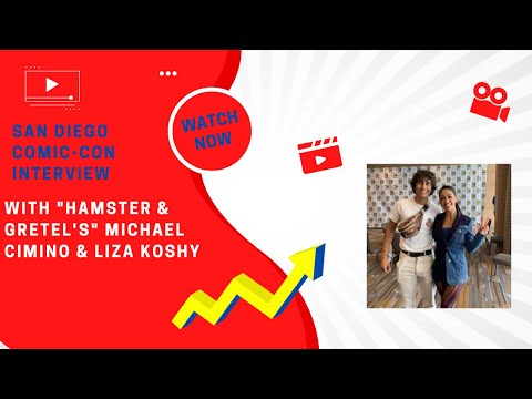 Michael Cimino & Liza Koshy Interview for Hamster & Gretel at Comic-Con