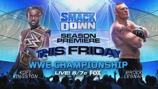Kofi Kingston VS Brock Lesnar WWE championship Match Smackdown Full Match