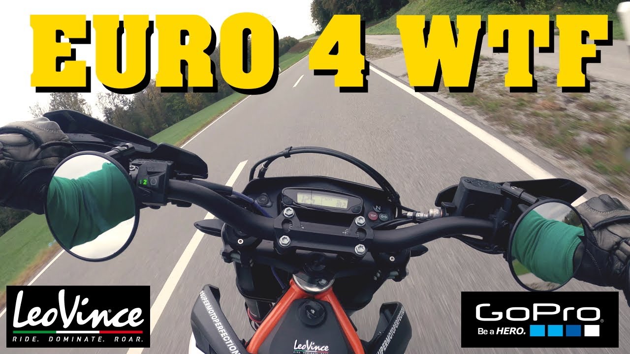 KTM SMC-R 690 LeoVince Nero ONBOARD [4k 