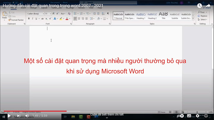 Hướng dẫn cài đặt word 2007