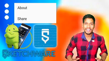 Menu and share and about screen create for sketchware/Aaura Technical