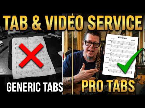 TAB & VIDEO SERVICE for Guitar & Bass - Very Detailed