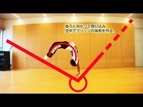 １分で分かるバク転のやり方 練習方法