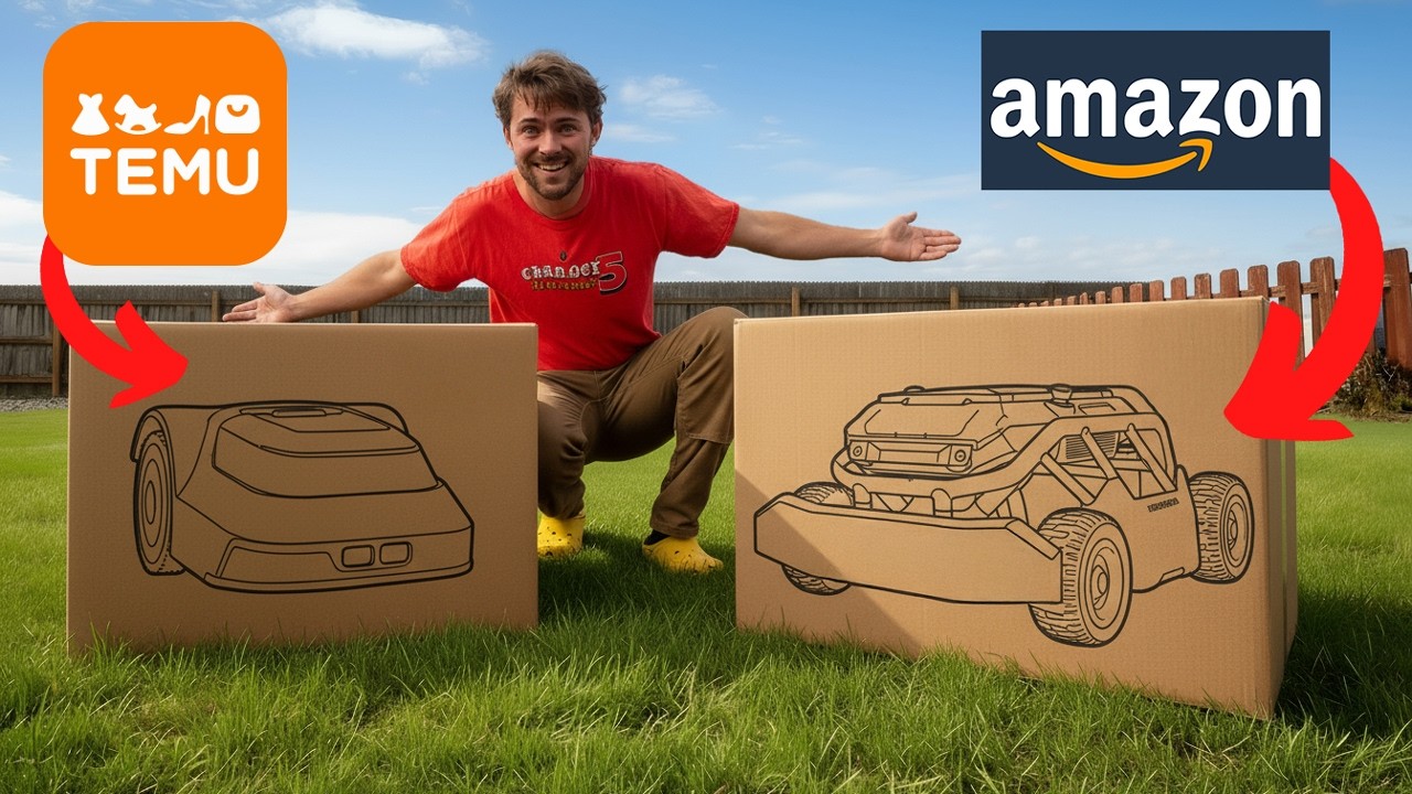 Я купил самые дешевые и самые дорогие газонокосилки с дистанционным управлением