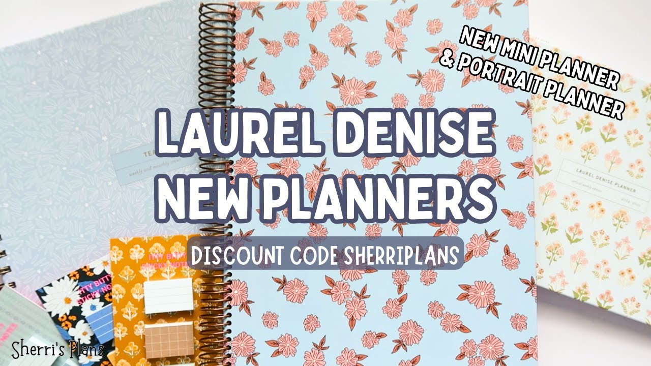 Laurel denise haul new mini vertical portrait teacher planners