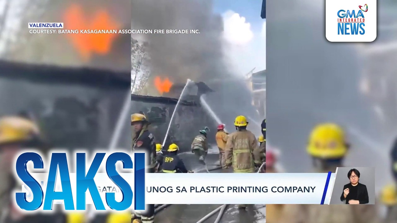 1 sugatan sa sunog sa isang plastic printing company | Saksi